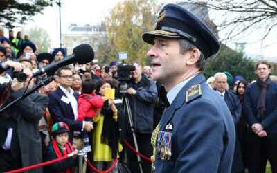 Statue unveiling of Squadron Leader Mahinder Singh Pujji DFC, 28th November, 2014