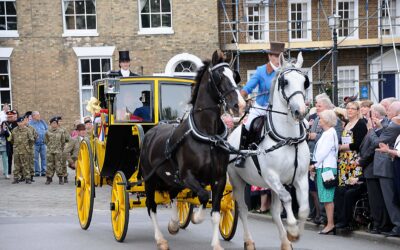 New Waterloo Dispatch arrives with a fanfare in Kent, in the presence of HRH The Duke of Kent,  20th June, 2015