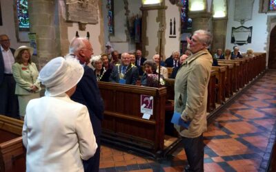 Lord-Lieutenant visits St Peter’s Village Tour,13th August 2015