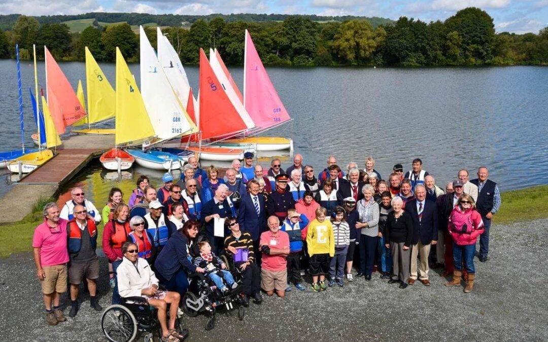 Wealden Sailability celebrate their success with volunteers, clients, carers and guests at the group’s Chipstead Sailing Club home. (c) David Barker.