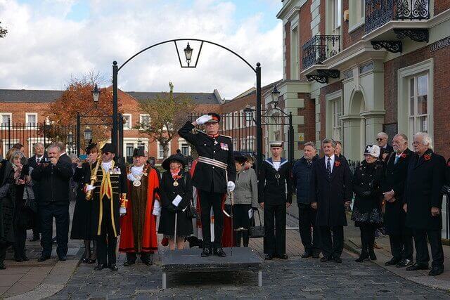 The Lord-Lieutenant at the Rochester Remembrance Parade. (c) Symon Lock
