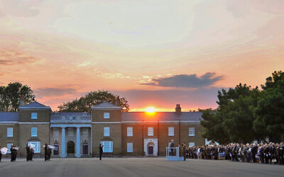 Lord-Lieutenant takes the Salute at Chatham Station Annual Beating Retreat, 23rd May, 2018