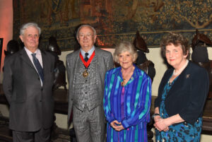 Left to right: Viscount De L'Isle, Lord-Lieutenant of Kent; Mr Mike Angell, Chairman of KCC; Mrs Cecelie Vavasour, Chairman's Escort; Viscountess De L'Isle. (c) Barry Duffield DL.
