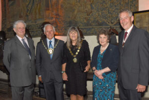 Left to right: Viscount De L'Isle, Lord-Lieutenant of Kent; Cllr David Saunders, Chairman of Thanet District Council; Cllr Mave Saunders, Chairman's Escort; Viscountess De L'Isle;  Mr Bill Fawcus DL. (c) Barry Duffield DL.