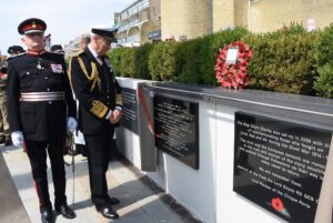 The Lord-Lieutenant of Kent with The Lord Warden of The Cinque Ports Admiral of The Fleet The Lord Boyce at the plaque unveiling ceremony. (c) Barry Duffield DL.