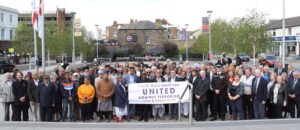 The event which took place in Community Square, Gravesend, attracted a large number of supporters. (c) Kent Equality Cohesion Council.