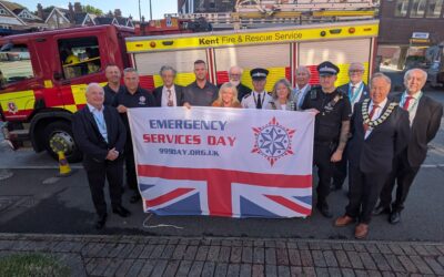 Emergency Services Day Flag Raising Ceremony in Sevenoaks
